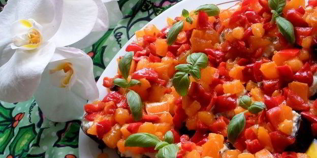 канапе из баклажанов