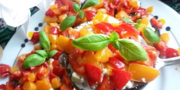 канапе из баклажанов