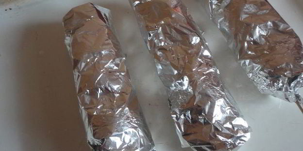 канапе из фарша и кабачков