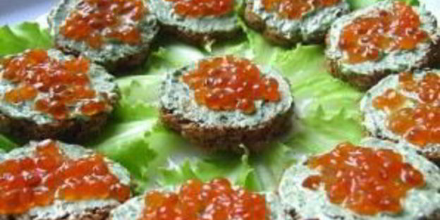 канапе к шампанскому