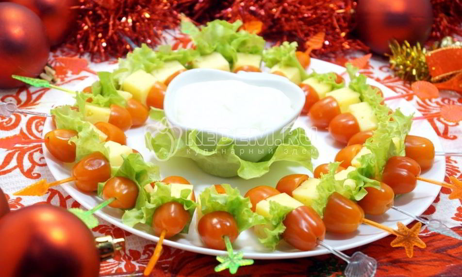 Рецепт канапе рождественский венок