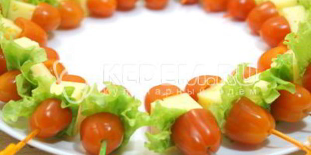 канапе рождественский венок