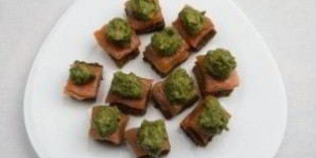 канапе с дыней