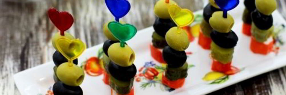 Канапе с оливками