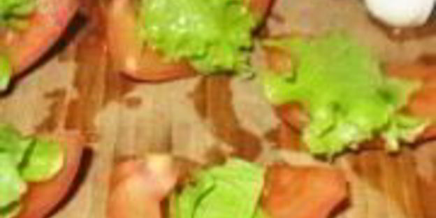 канапе с раковыми шейками