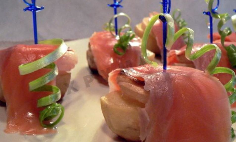 Рецепт картофельных канапе с рыбой