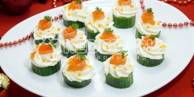 новогоднее канапе