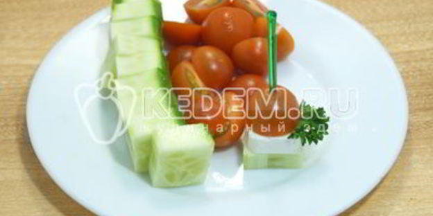 овощное канапе с сыром фета