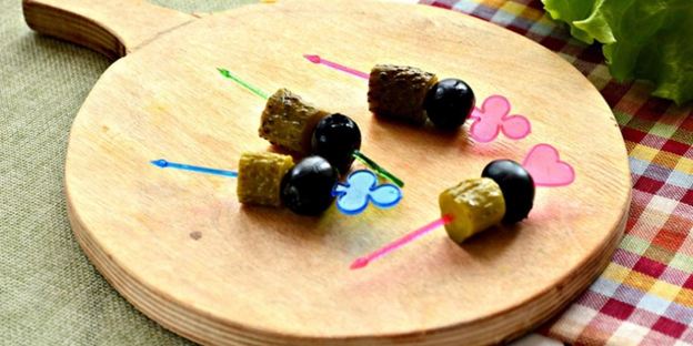 праздничное канапе со свининой