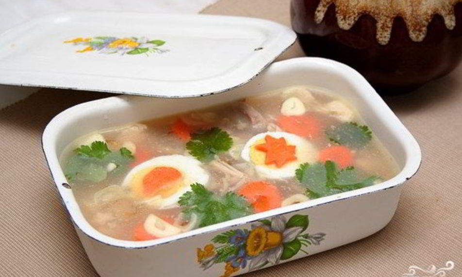 Рецепт холодца из домашней курицы
