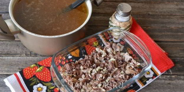 холодец из говядины и курицы