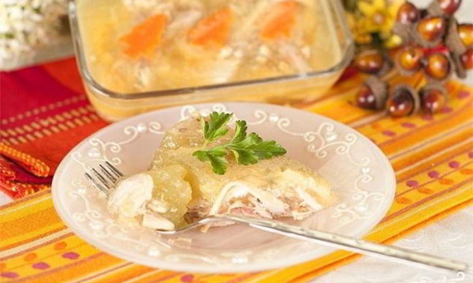 Рецепт холодца из куриной грудки с желатином