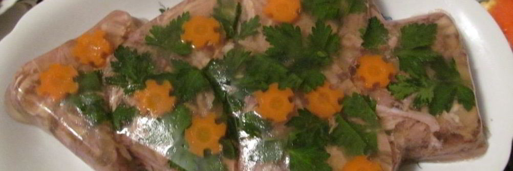 Холодец из куриных спинок