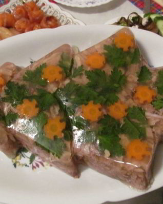 Холодец из куриных спинок