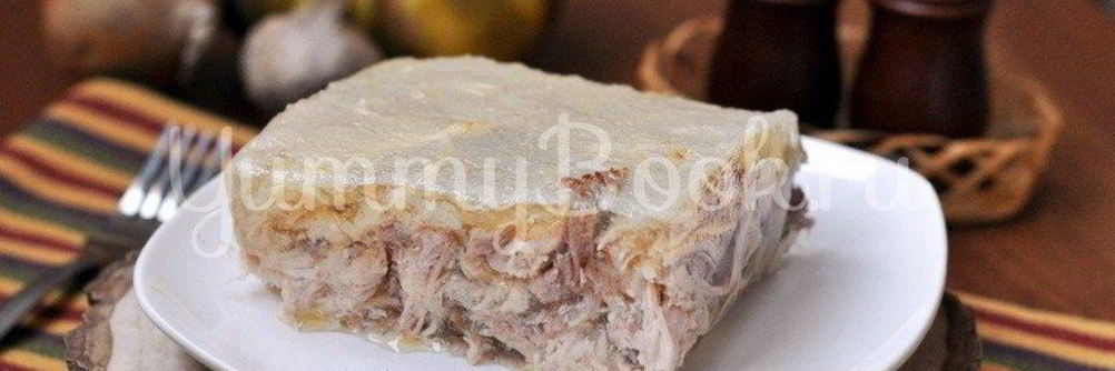 Холодец из петуха