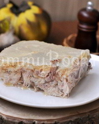 Холодец из петуха