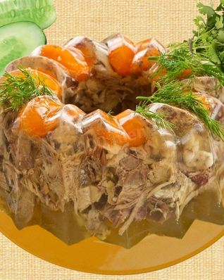 Холодец из рульки и индейки