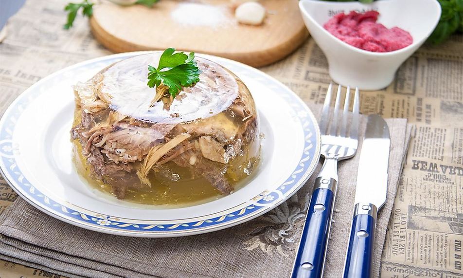 Рецепт холодца из свиной рульки и курицы