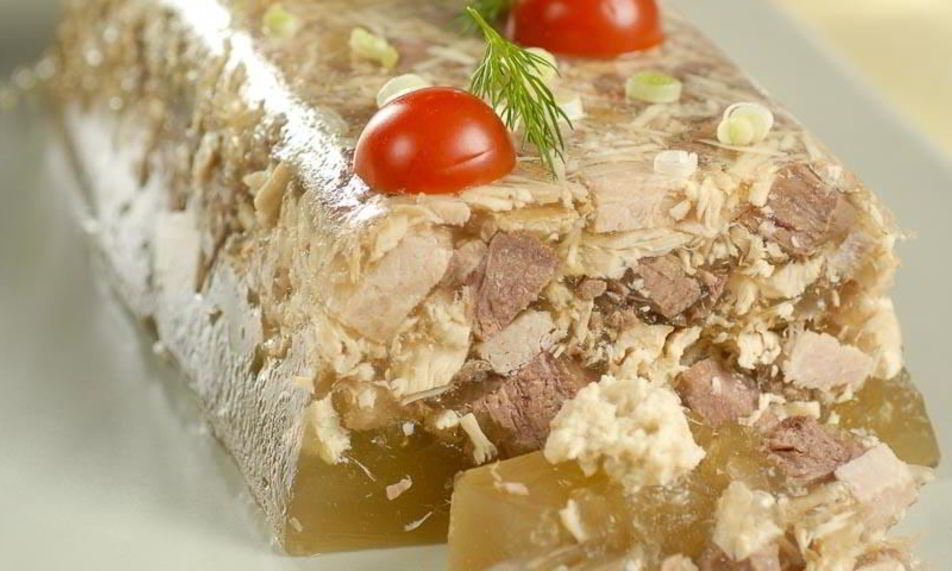 Рецепт мясного холодца ассорти