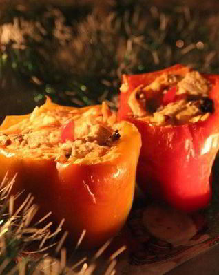 Холодная закуска Рождественские свечи