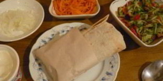 хот-дог в лаваше