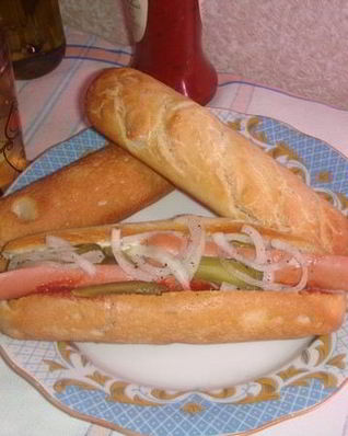 Хот-доги из домашних багетов
