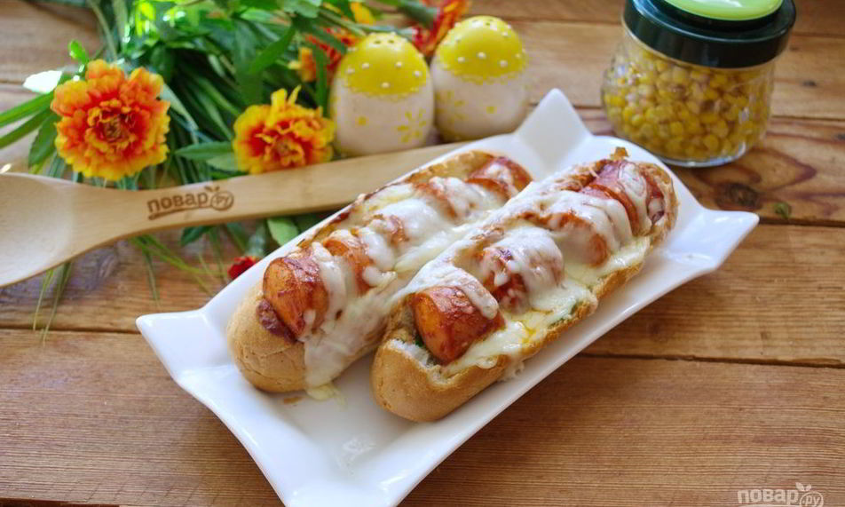 Рецепт хот-догов в булочках