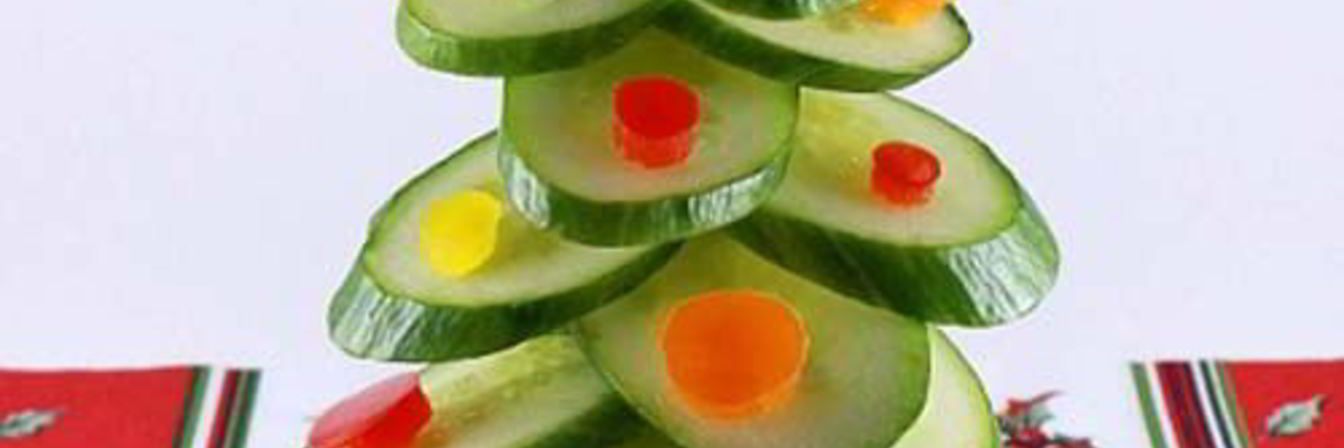 Легкая новогодняя закуска из овощей