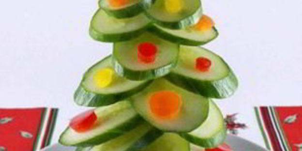 легкая новогодняя закуска из овощей