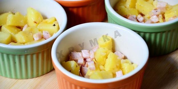 фритата омлет с ветчиной и сыром