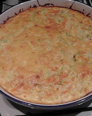 Фриттата из кабачков и моркови