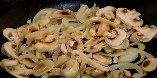 фриттата с грибами и шпинатом