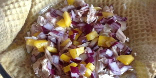 фриттата с курицей