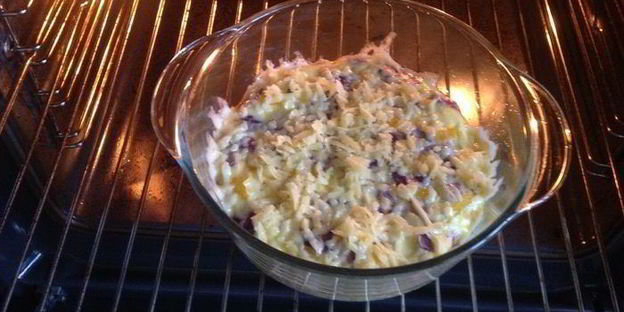 фриттата с курицей