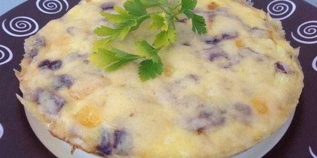 фриттата с курицей