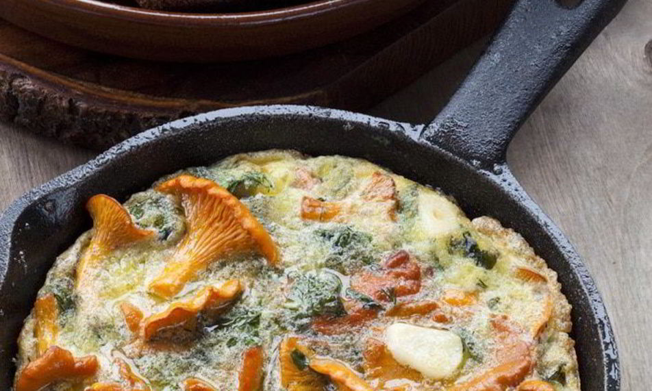 Рецепт фриттаты с лисичками