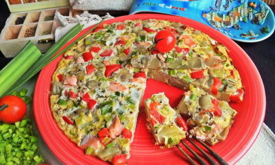 Рецепт фриттаты с лососем и картофелем