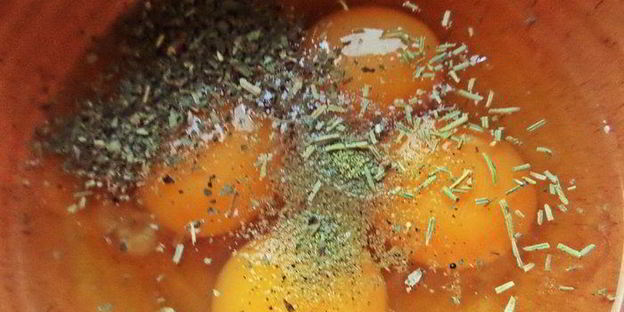 фриттата с лососем и картофелем