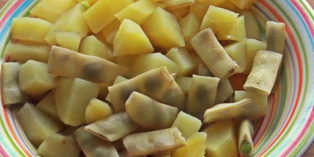 фриттата с лососем и картофелем