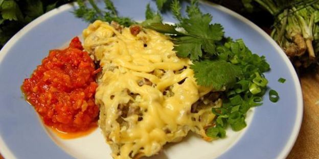 кюкю из мясного фарша