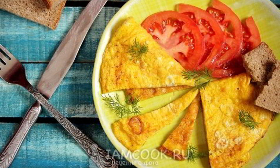 Рецепт омлета без молока