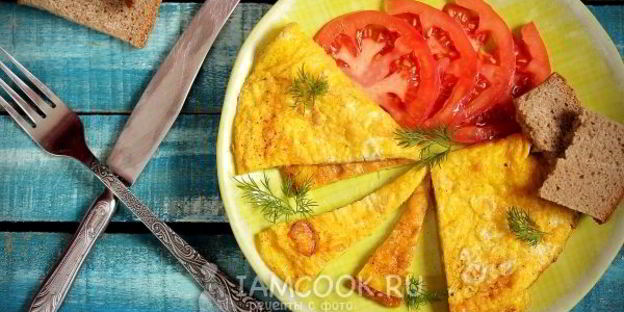 омлет без молока