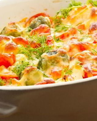 Омлет из кабачков с морковью в духовке