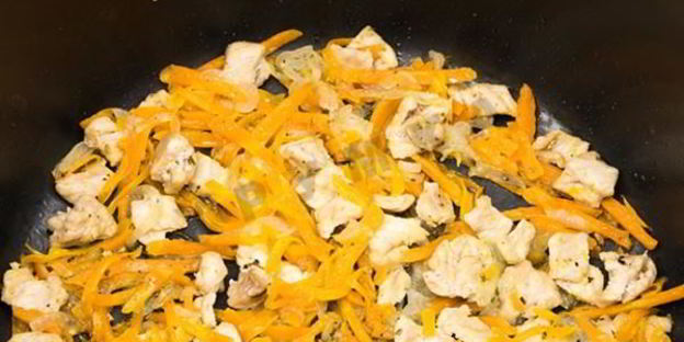 омлет микс со свининой и помидорами черри