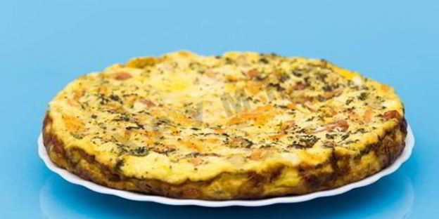 омлет микс со свининой и помидорами черри