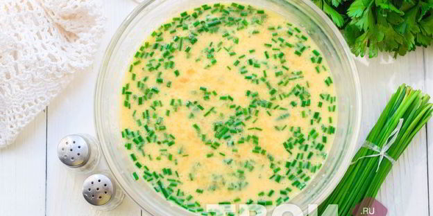 омлет на кефире