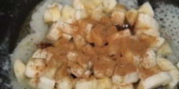 омлет с бананом