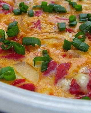 Омлет с брынзой и помидорами