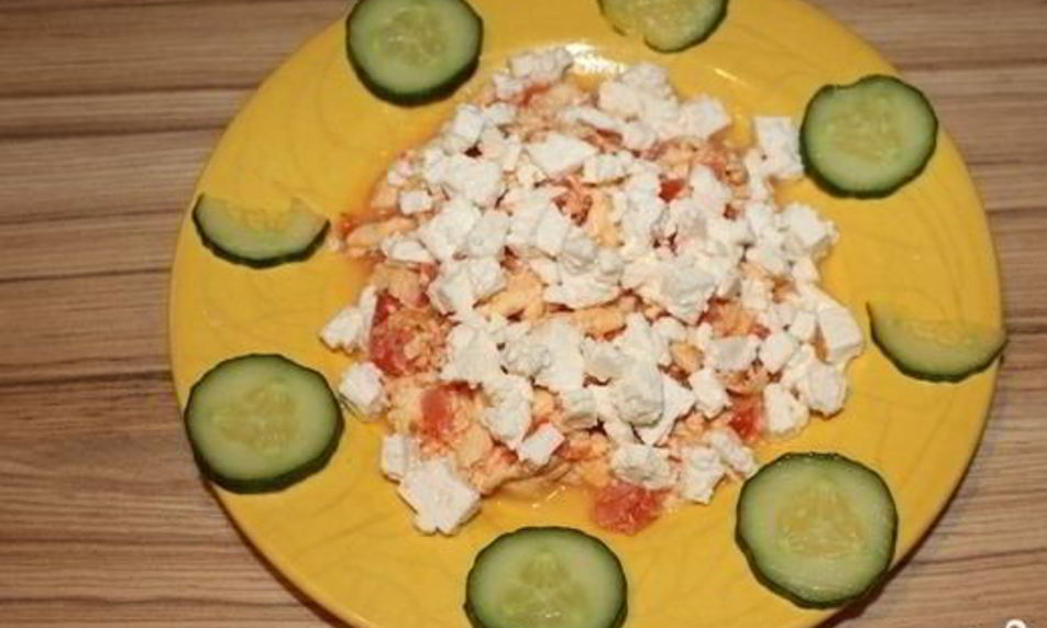 Рецепт омлета с брынзой