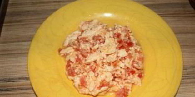 омлет с брынзой